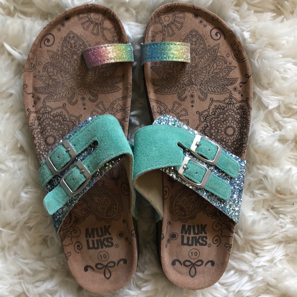 Muk Luks sandals.